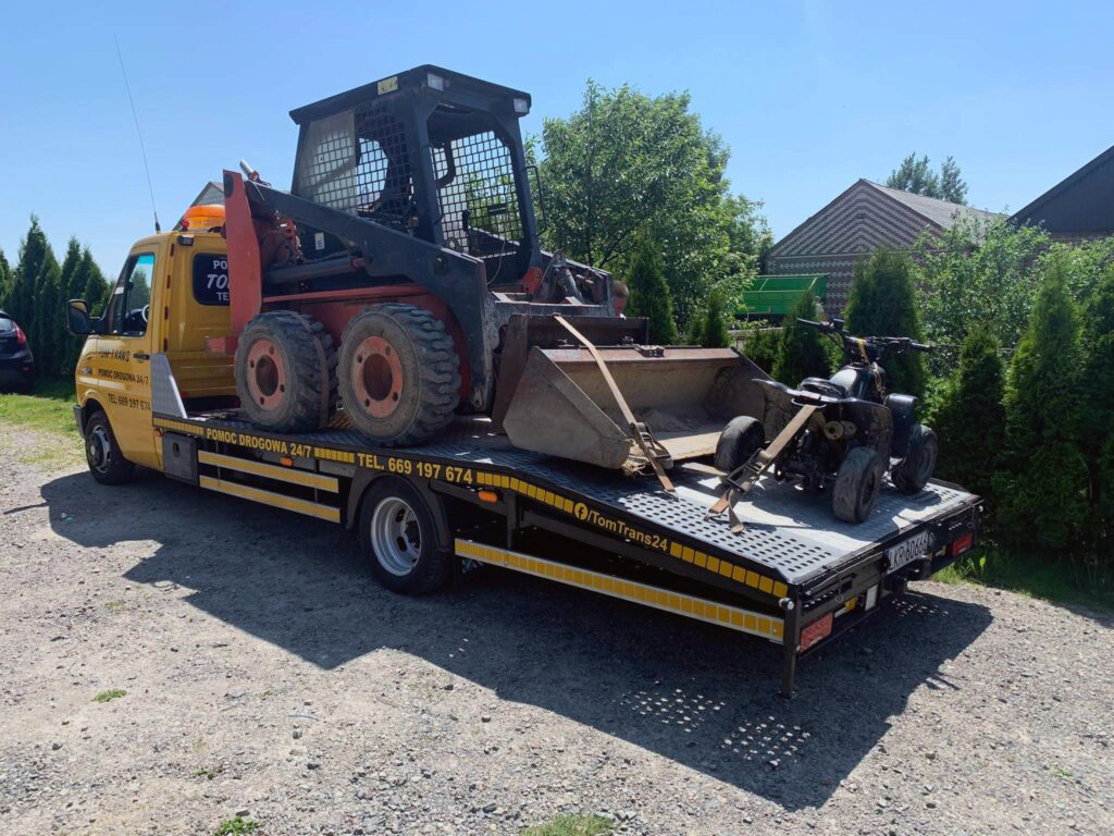 Transport materiałów budowlanych i maszyn